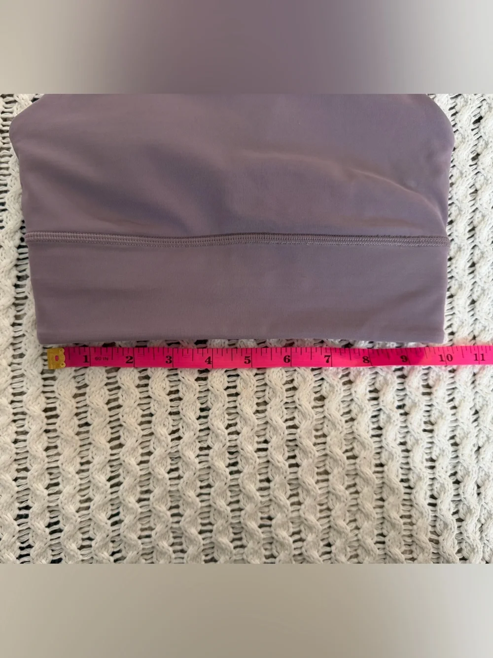 Lululemon Energy High-Neck Longline Tough Bra Light Purple EUC Women’s Size 2 - Picture 7 of 8